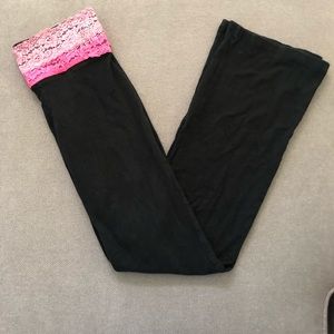 Pink yoga pants